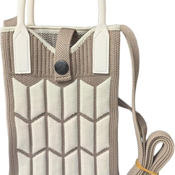 Lightweight Knitted Mini Crossbody Bag for Girls - Stylish, Compact, Portable - Picture 1 of 7